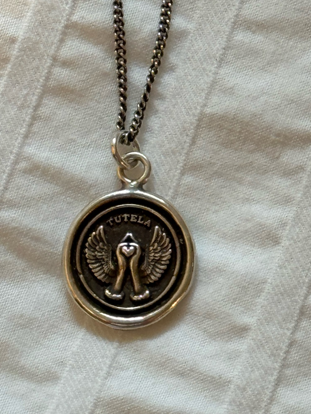 Pyrrha Sterling Silver 'Tutela / Love & Protection necklace